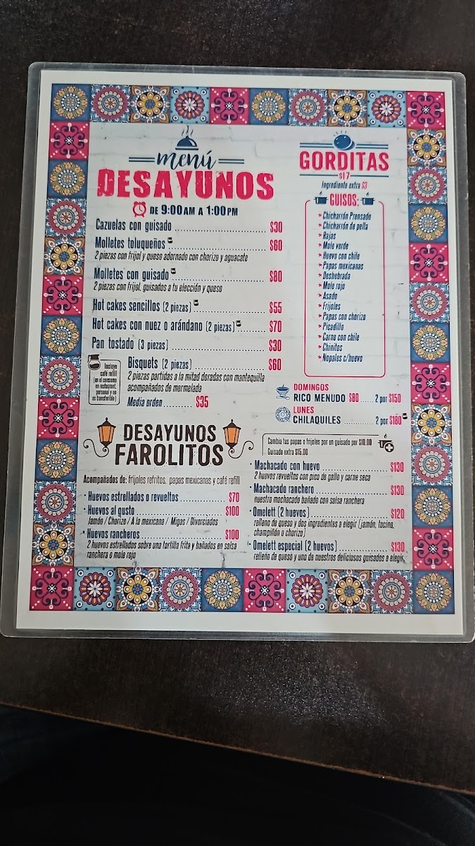 Los Farolitos Taqueria Menu - Image 1